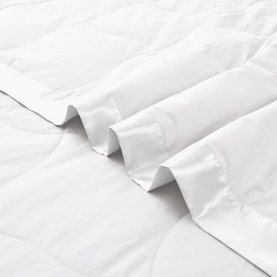 Unikome Oversized Lightweight Down Blanket - Luxury Bed Blanket with Satin Trim, Cotton Cover