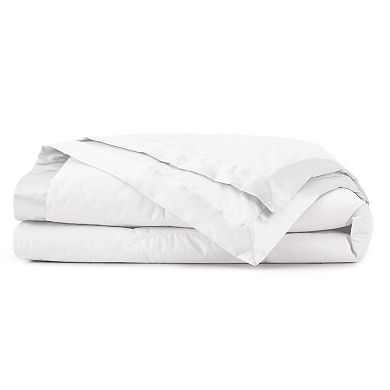 Unikome Oversized Lightweight Down Blanket - Luxury Bed Blanket with Satin Trim, Cotton Cover