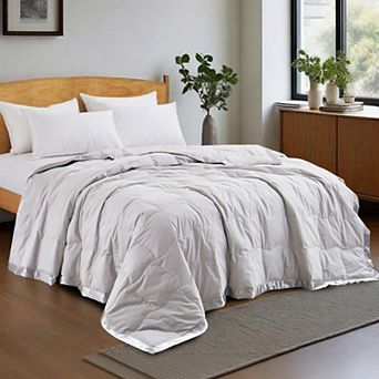 Unikome Oversized Lightweight Down Blanket - Luxury Bed Blanket with Satin Trim
