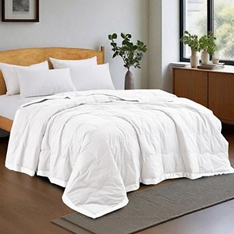 Unikome Oversized Lightweight Down Blanket - Luxury Bed Blanket with Satin Trim