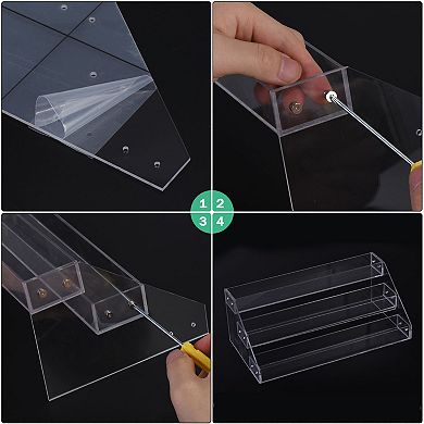 Acrylic Spice Rack, 5 Tier Spice Drawer Organizer Shelf Seasoning Jar Rack