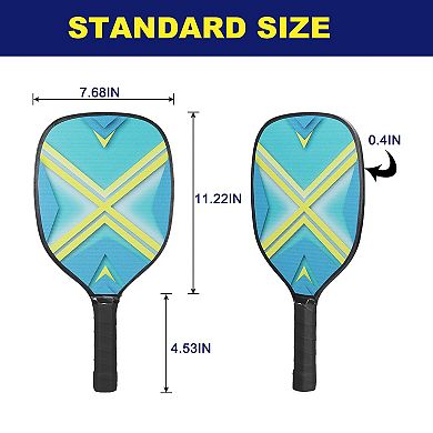 Pickleball Paddles Set with 4 Wood Rackets 4 Balls 4 Towels and a Carry Bag