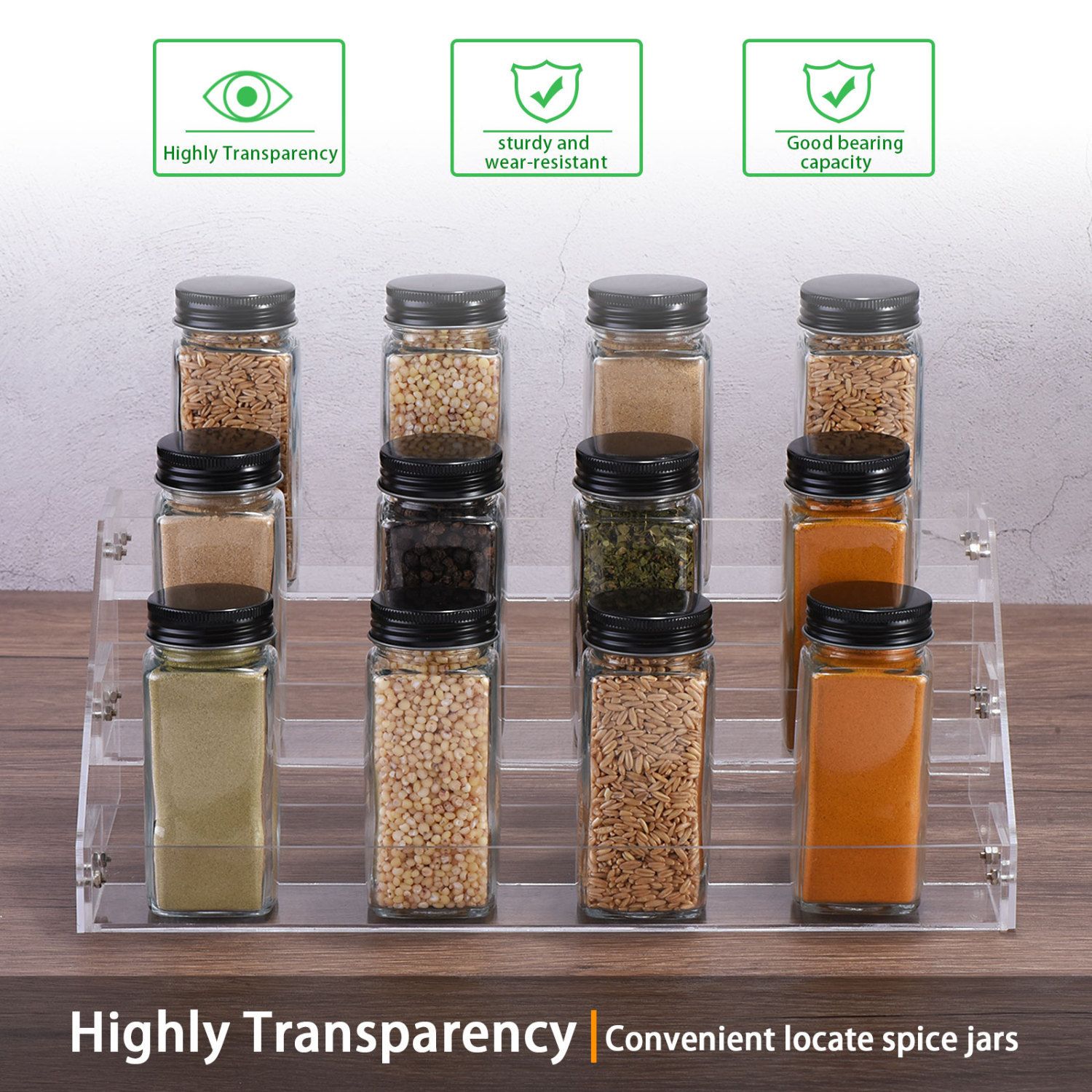 Unique Bargains Spice Rack Organizer - Thumbnail 4