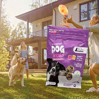 Fresh Baked Peanut Butter and Jelly Soft Dog Chew Treats (2-Pack)