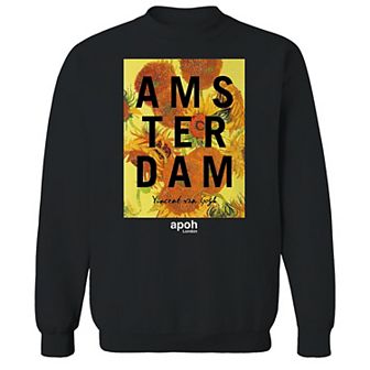 Men's apoh - Van Gogh Flowers Graphic Sweatshirt