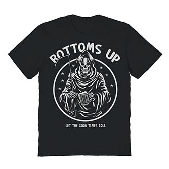Men's Portrait Of Death "Bottoms Up" Graphic Tee
