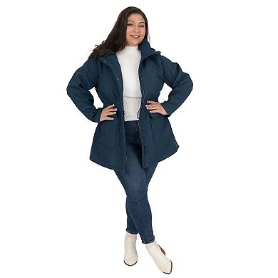Plus Size Fleet Street Hooded Soft Shell Coat