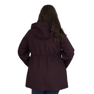 Plus Size Fleet Street Hooded Soft Shell Coat