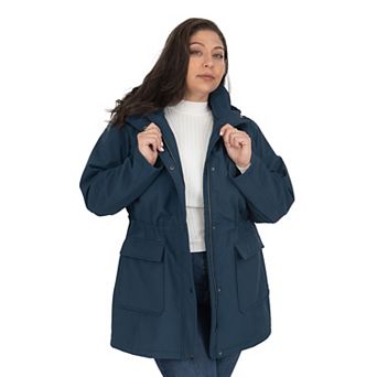 Plus Size Fleet Street Hooded Soft Shell Coat