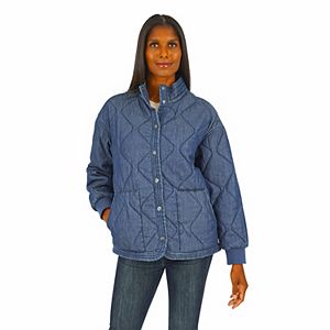 Women's Croft & Barrow® Quilted Snap Jacket