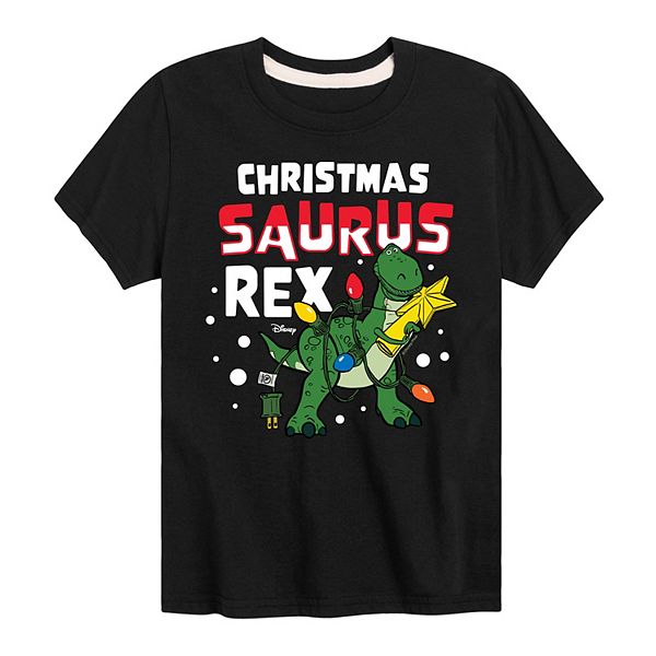 Disney / Pixar's Toy Story Rex Boys 8-20 Christmas Saurus Rex Graphic Tee