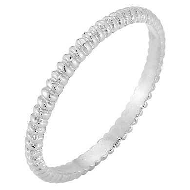 Sunkissed Sterling Twist Ring Set