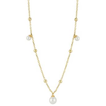 Sunkissed Sterling Freshwater Cultured Pearl Necklace
