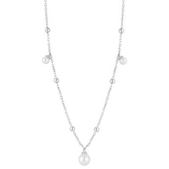 Sunkissed Sterling Freshwater Cultured Pearl Necklace