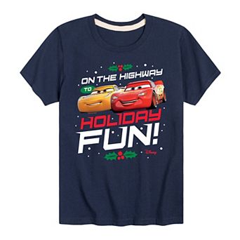 Disney / Pixar’s Cars Boys 8-20 On The Highway To Holiday Fun Graphic Tee