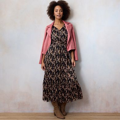 Women's LC Lauren Conrad Flowy Yoryu 3/4 Sleeve Maxi Dress