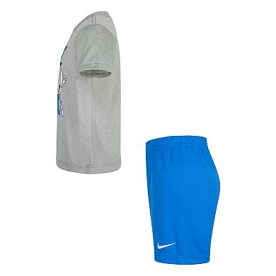 Boys 4-7 Nike Dri-FIT "Just Do It." Baseball Graphic Tee & Shorts Set