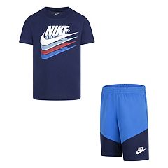 Nike Little Boys 2T-7 Split Futura Short Sleeve Jersey T-Shirt & Tricot Shorts  Set