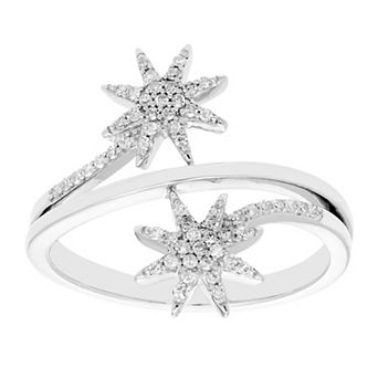 The Regal Collection 10k Gold 1/6 Carat T.W. Diamond Star Ring