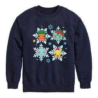 Pokemon Snowflakes Crew Fleece