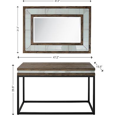 Camden Isle Bailey Wall Mirror & Console Table
