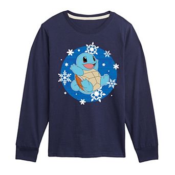 Pokemon Squirtle Snow Long Sleeve Tee