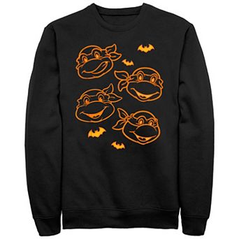 Big & Tall Teenage Mutant Ninja Turtles Glowing Turtles Halloween Fleece Sweatshirt