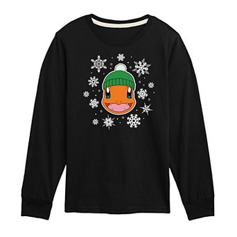 Pokemon Charmander Snow Long Sleeve Tee