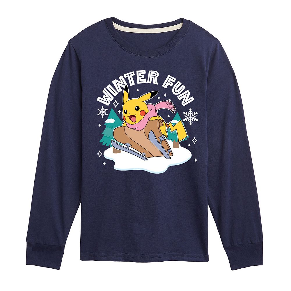 Pokemon Winter Fun Long Sleeve Tee