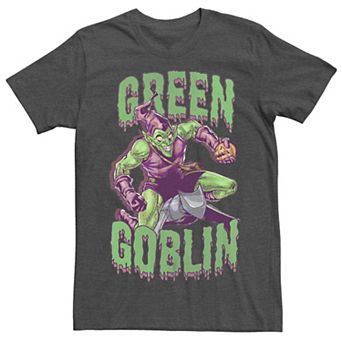 Big & Tall Marvel Spider-Man & Green Goblin Ready To Attack Halloween Graphic Tee