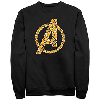 Big & Tall Marvel The Avengers Candy Corn Logo Halloween Fleece Sweatshirt