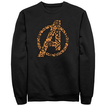 Big & Tall Marvel The Avengers Halloween Elements Logo Halloween Fleece Sweatshirt