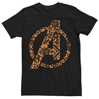 Big & Tall Marvel The Avengers Halloween Elements Logo Halloween Graphic Tee