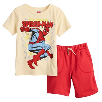 Boys 4-8 Marvel Spider-Man Tee & Shorts Set