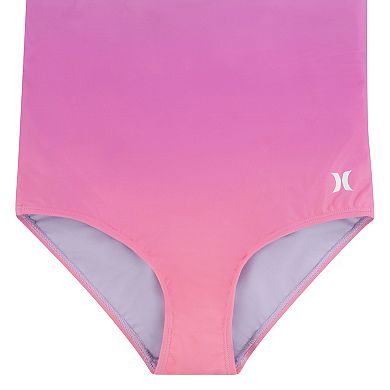 Girls 7-16 Hurley Twist Back One-Piece Ombre UPF 50+ Swimsuit