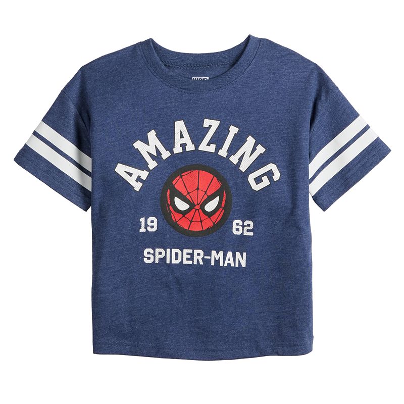 Toddler Boy Jumping Beans® Marvel's The Amazing Spider-Man Relaxed Varsity Stripe Graphic Tee