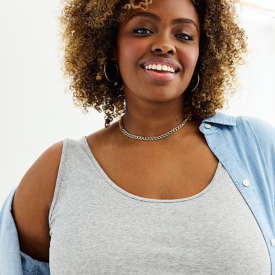 Plus Size Sonoma Goods For Life® Everyday Layering Tank
