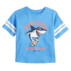 3T Blue Cotton Blend Kids Short Sleeve Tops & Tees - Clothing