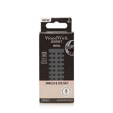 WoodWick® 2-Pack Vanilla & Sea Salt Journey Vent Diffuser Refill