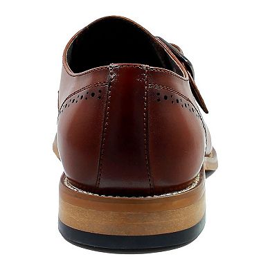Stacy Adams Duncan Men's Leather Monk Strap Dress Shoes
