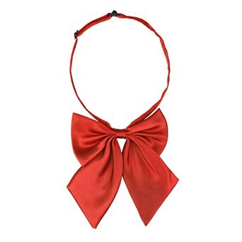 Women's Adjustable Solid Color Pre-tied Bowknot Uniform Bow Tie