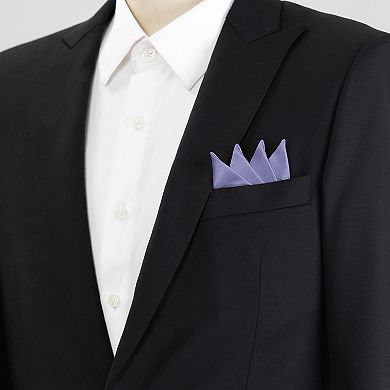Men's Pocket Squares Prefolded Triangles On Card Suit Handkerchief