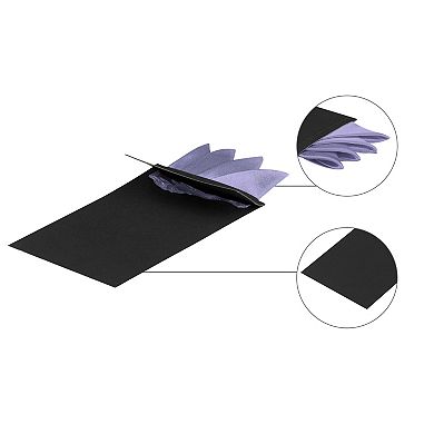 Men's Pocket Squares Prefolded Triangles On Card Suit Handkerchief