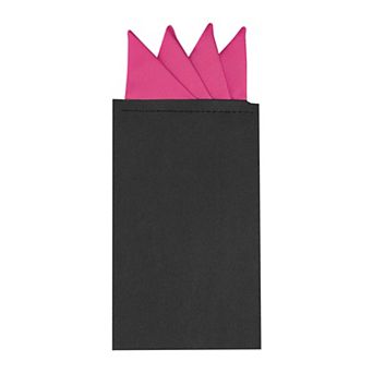Men's Pocket Squares PreFolded Triangles On Card Suit Handkerchief