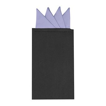 Men's Pocket Squares Prefolded Triangles On Card Suit Handkerchief
