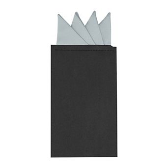 Men's Pocket Squares PreFolded Triangles On Card Suit Handkerchief