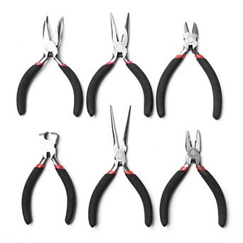 MAXPOWER Mini Pliers Set, 4.5 Inch, 6 pc