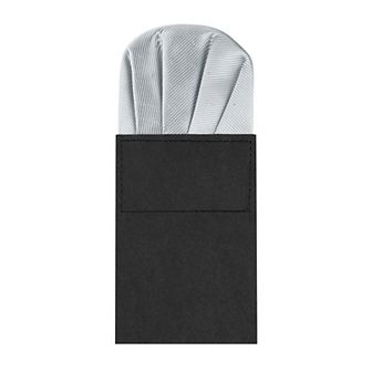 Men's Pre-Folded Polka Dots Round Pocket Square On Card for Suit Handkerchief
