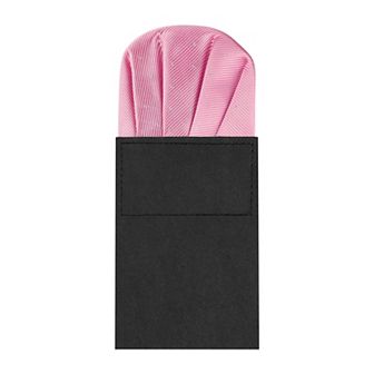 Men's Pre-Folded Polka Dots Round Pocket Square On Card for Suit Handkerchief
