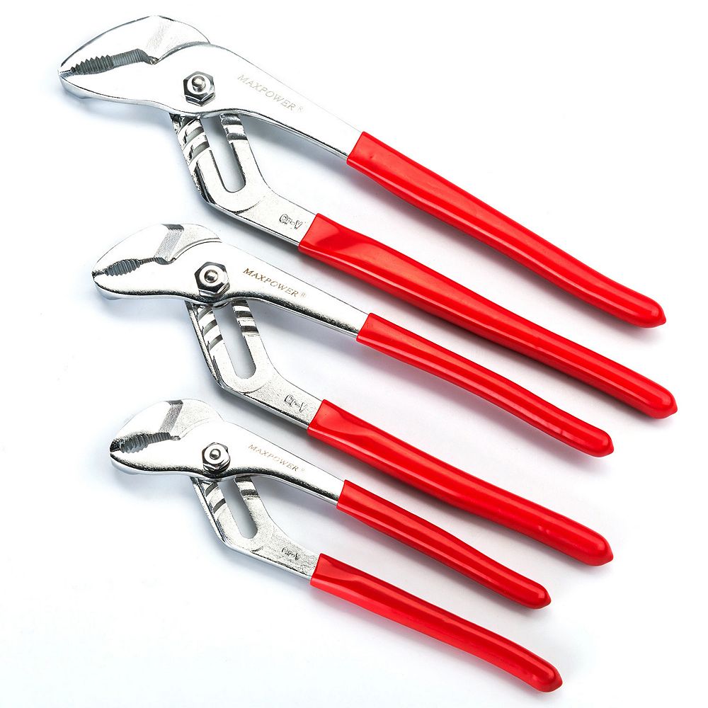 MAXPOWER Groove Joint Tongue and Groove Pliers Set (8in, 10in
